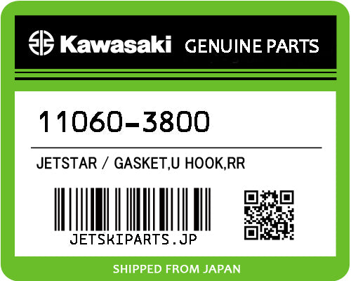 Kawasaki OEM GASKET,U HOOK,RR New #11060-3800