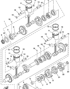 CRANKSHAFT. PISTON