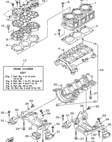 CYLINDER. CRANKCASE