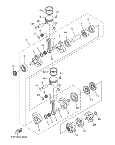 CRANKSHAFT. PISTON