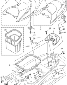 SEAT. UNDER LOCKER