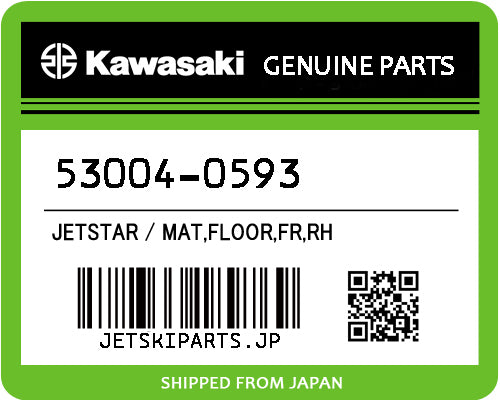 Kawasaki OEM MAT,FLOOR,FR,RH New #53004-0593