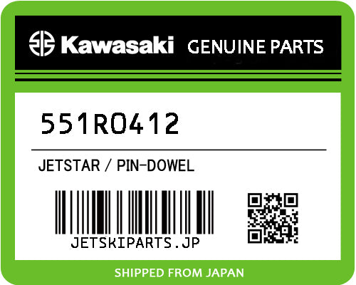 Kawasaki OEM PIN-DOWEL New #551R0412