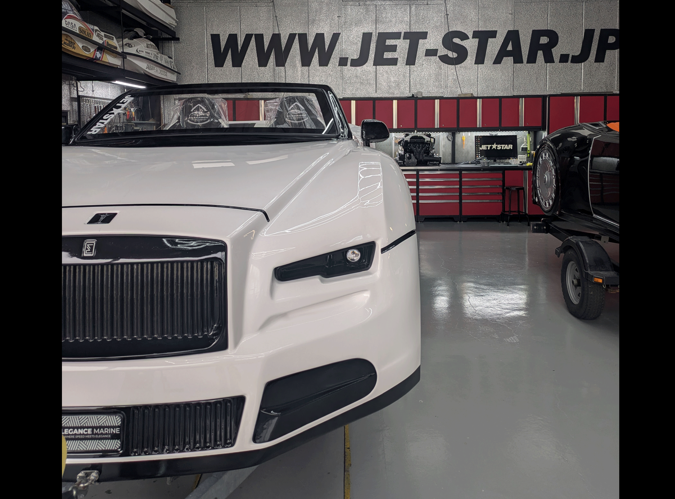 JetstarJetcar Model-R white [Brand new Hull, Used equipment]