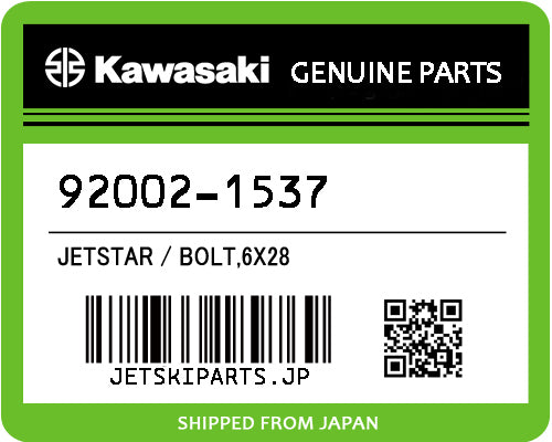 Kawasaki OEM BOLT,6X28 New #92002-1537