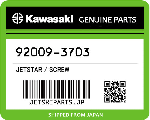 Kawasaki OEM SCREW New #92009-3703