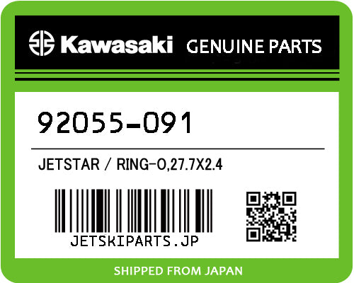 Kawasaki OEM RING-O,27.7X2.4 New #92055-091