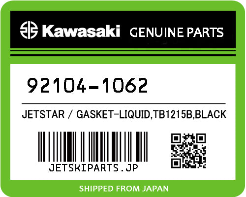 Kawasaki OEM GASKET-LIQUID,TB1215B,BLACK New #92104-1062