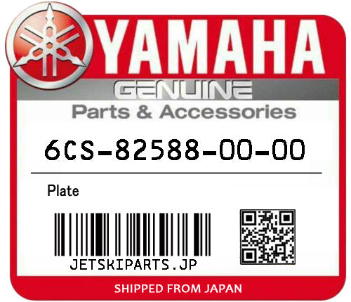 YAMAHA OEM PLATE New #6CS-82588-00-00