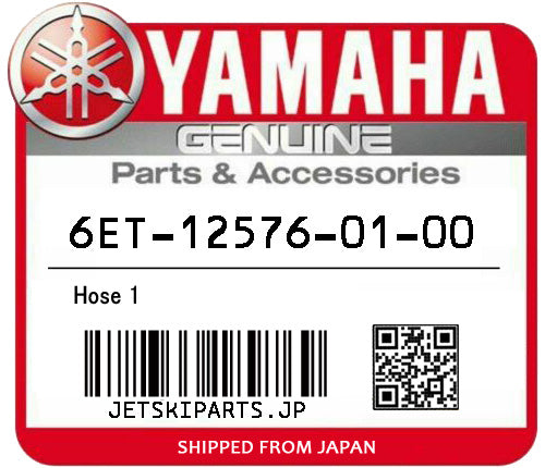 YAMAHA OEM HOSE 1 New #6ET-12576-01-00