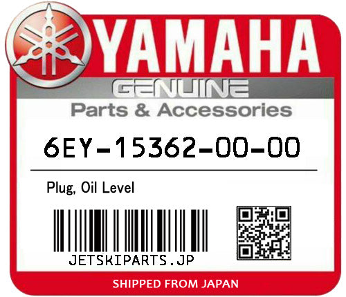 YAMAHA OEM PLUG, OIL LEVEL New #6EY-15362-00-00 #6EY-15362-10-00