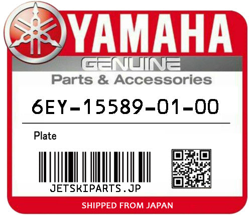 YAMAHA OEM PLATE New #6EY-15589-01-00 #99999-04357-00