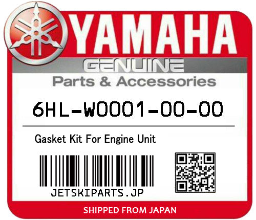 YAMAHA OEM GASKET KIT FOR ENGINE UNIT New #6HL-W0001-00-00