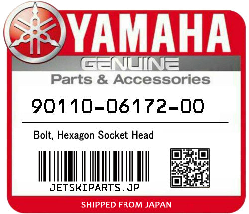 YAMAHA OEM BOLT, HEXAGON SOCKET HEAD New #90110-06172-00