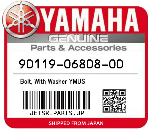 YAMAHA OEM BOLT, WITH WASHER YMUS New #90119-06808-00