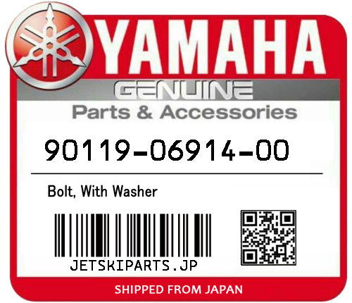 YAMAHA OEM BOLT, WITH WASHER New #90119-06914-00