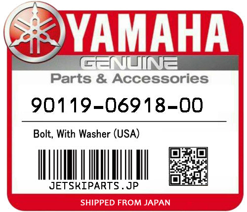 YAMAHA OEM BOLT, WITH WASHER (USA) New #90119-06918-00