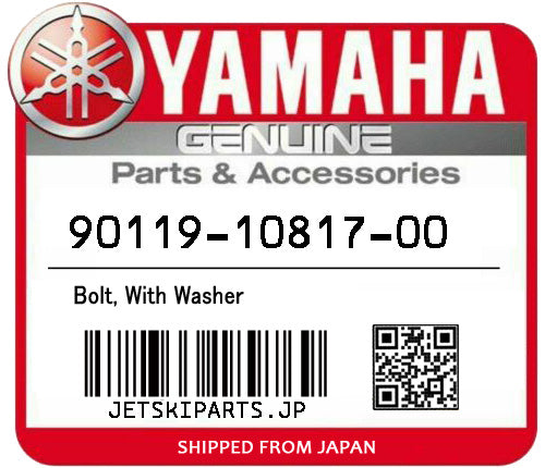 YAMAHA OEM BOLT, WITH WASHER New #90119-10817-00