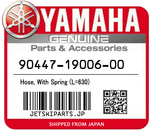 YAMAHA OEM HOSE, WITH SPRING (L=630) New #90447-19006-00