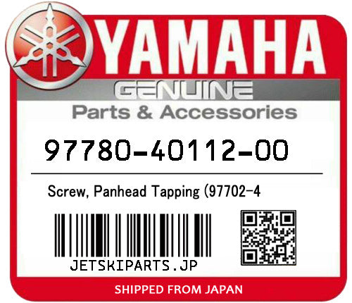 YAMAHA OEM SCREW, PANHEAD TAPPING (97702-4 New #97702-40112-00 #97780-40112-00