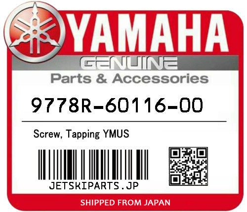 YAMAHA OEM SCREW, TAPPING YMUS New #9778R-60116-00