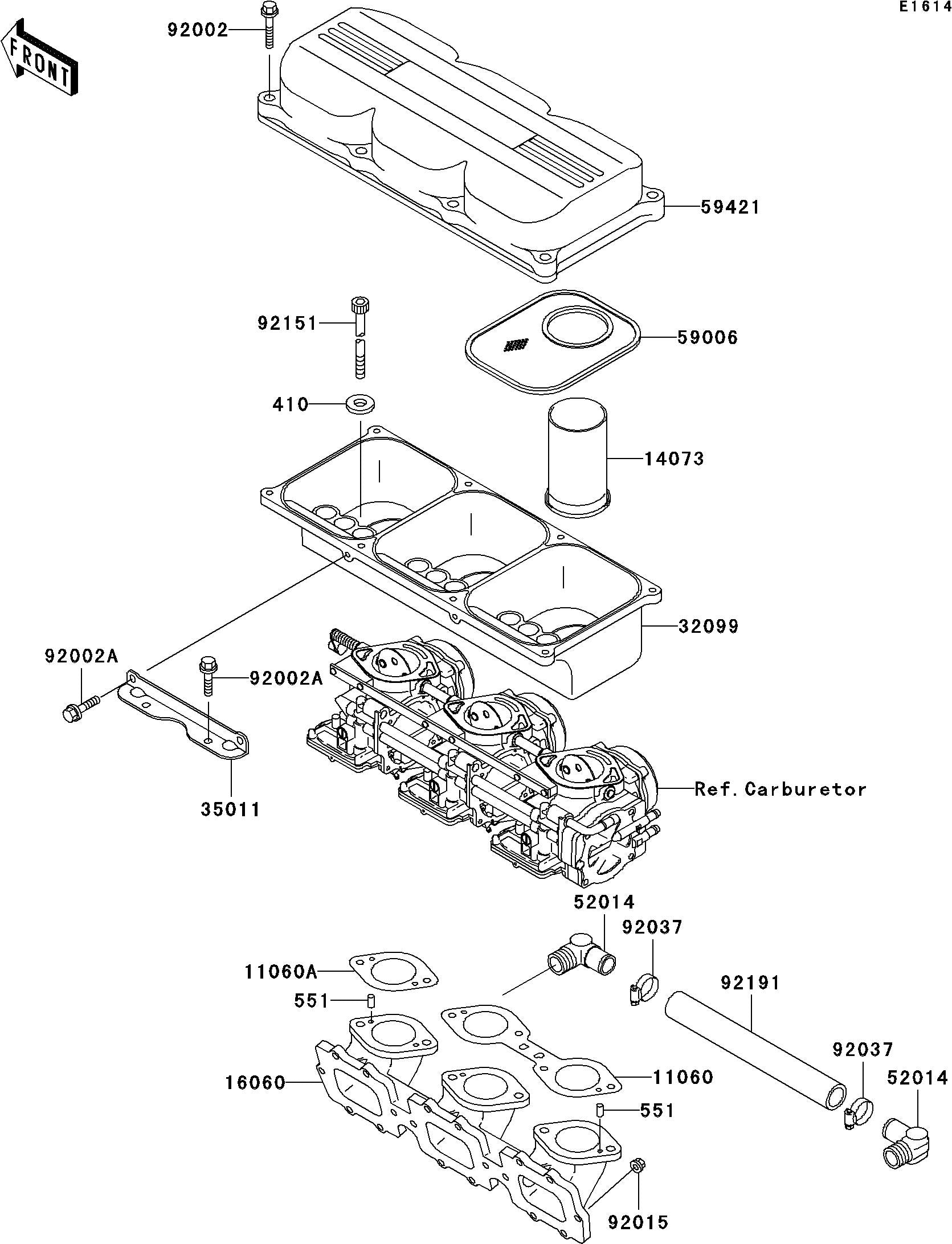 Used 59421-3724 COVER-INTAKE [K3205-07]