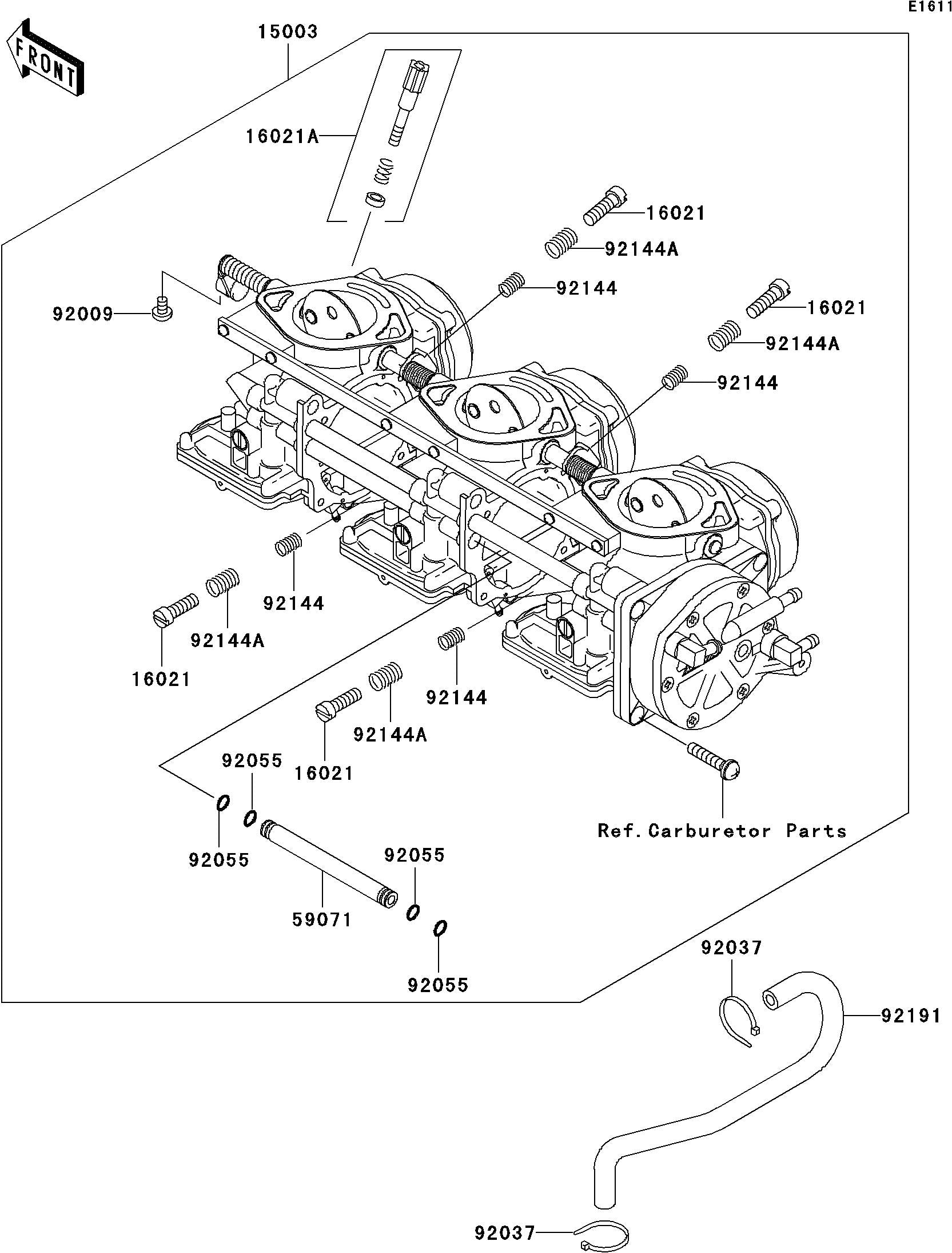 Used 15003-3735 CARBURETOR-ASSY [K5050-04]