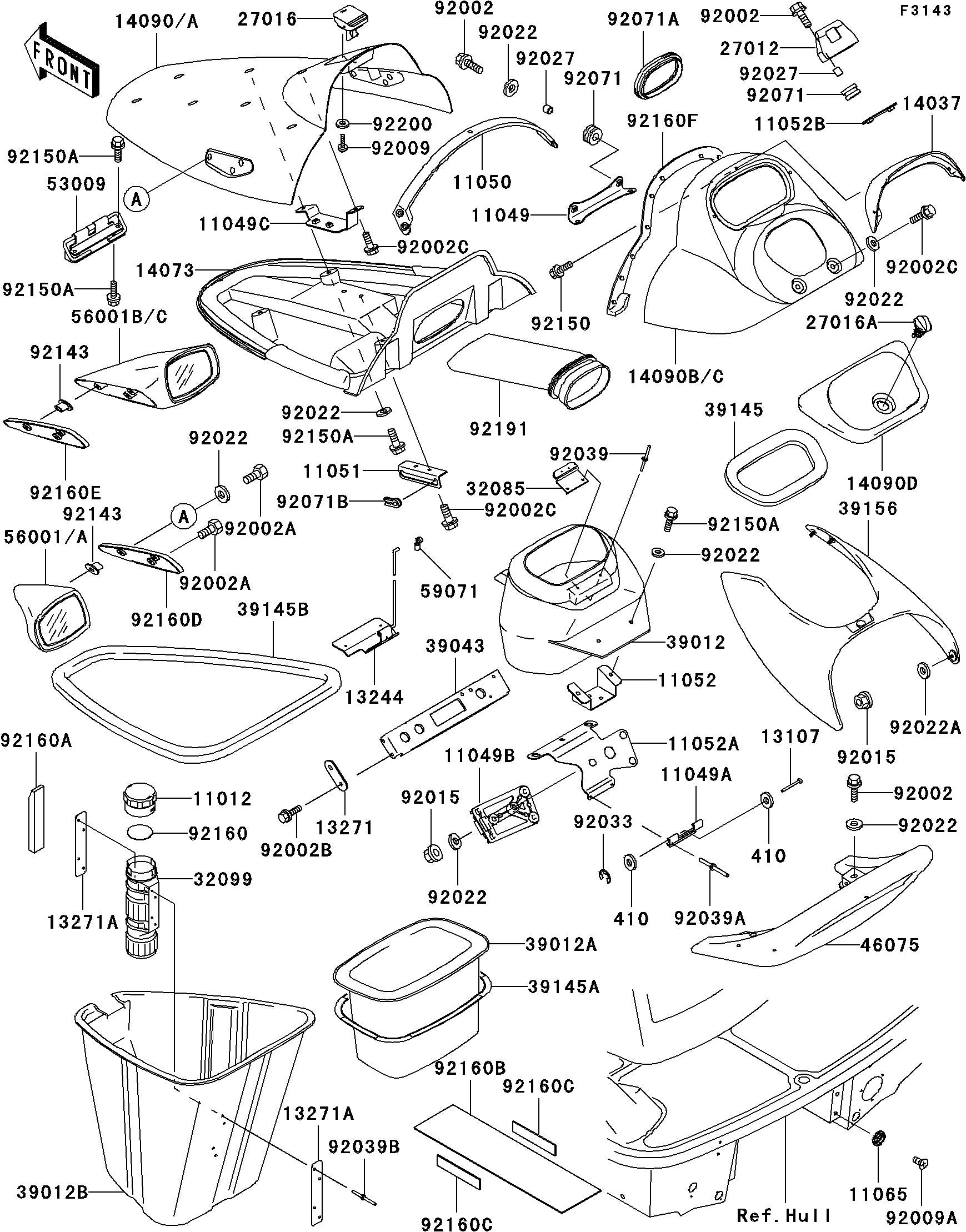 Used 13244-3701 BRACKET,HATCH COVER [K0219-45]