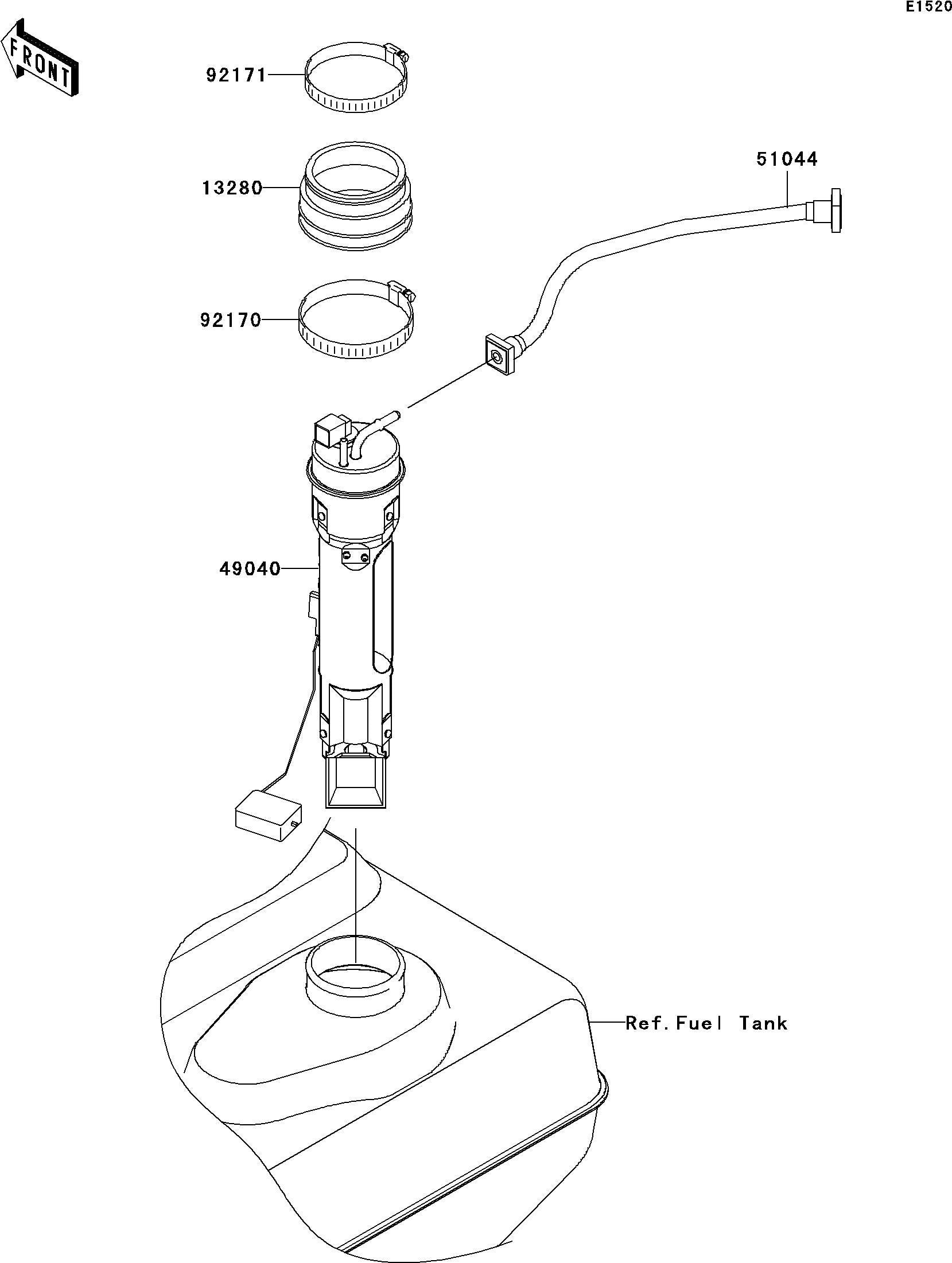 Used 49040-3719 PUMP-FUEL  [K7836-13]