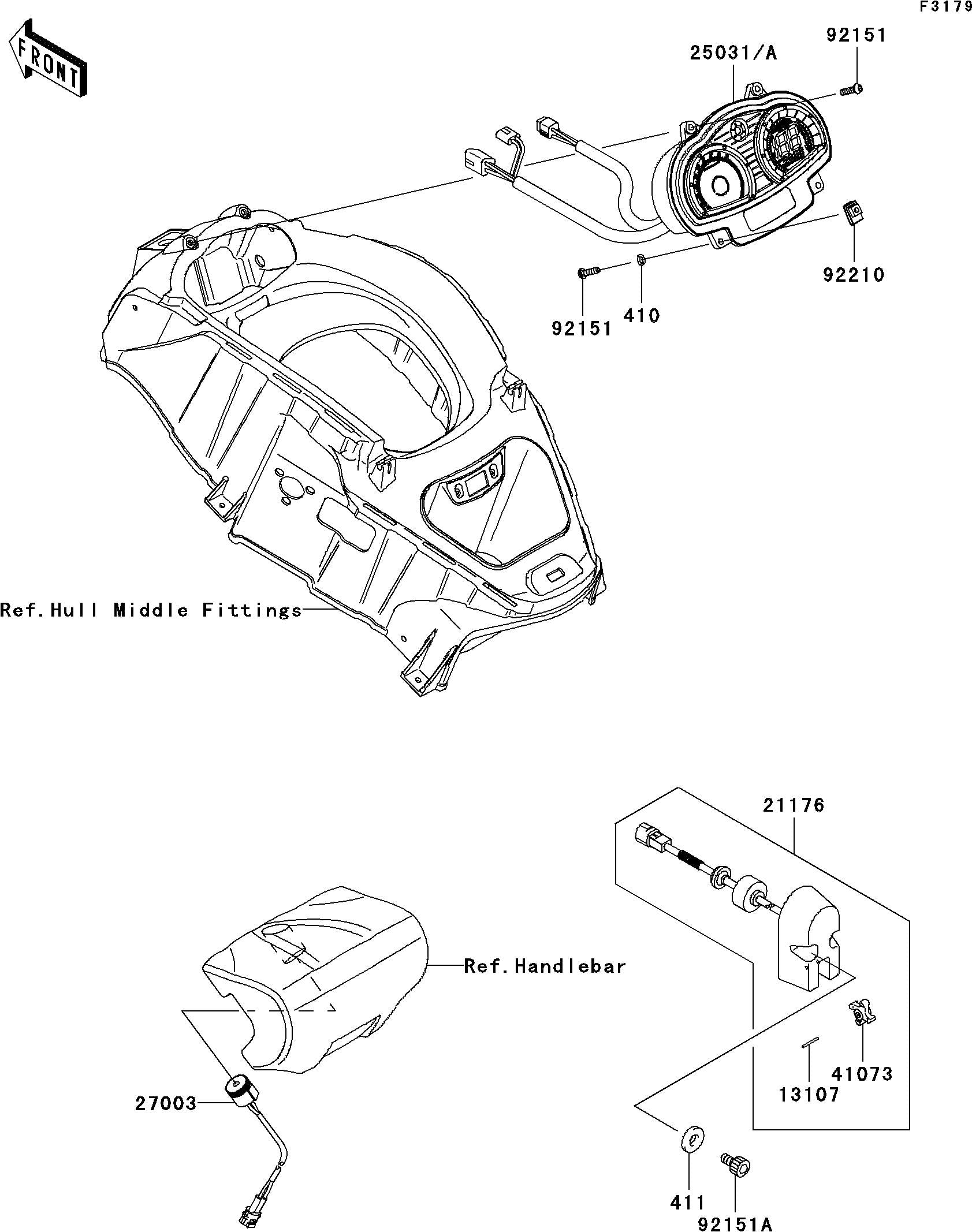 Used 25031-3758 METER-ASSY  [K1660-43]