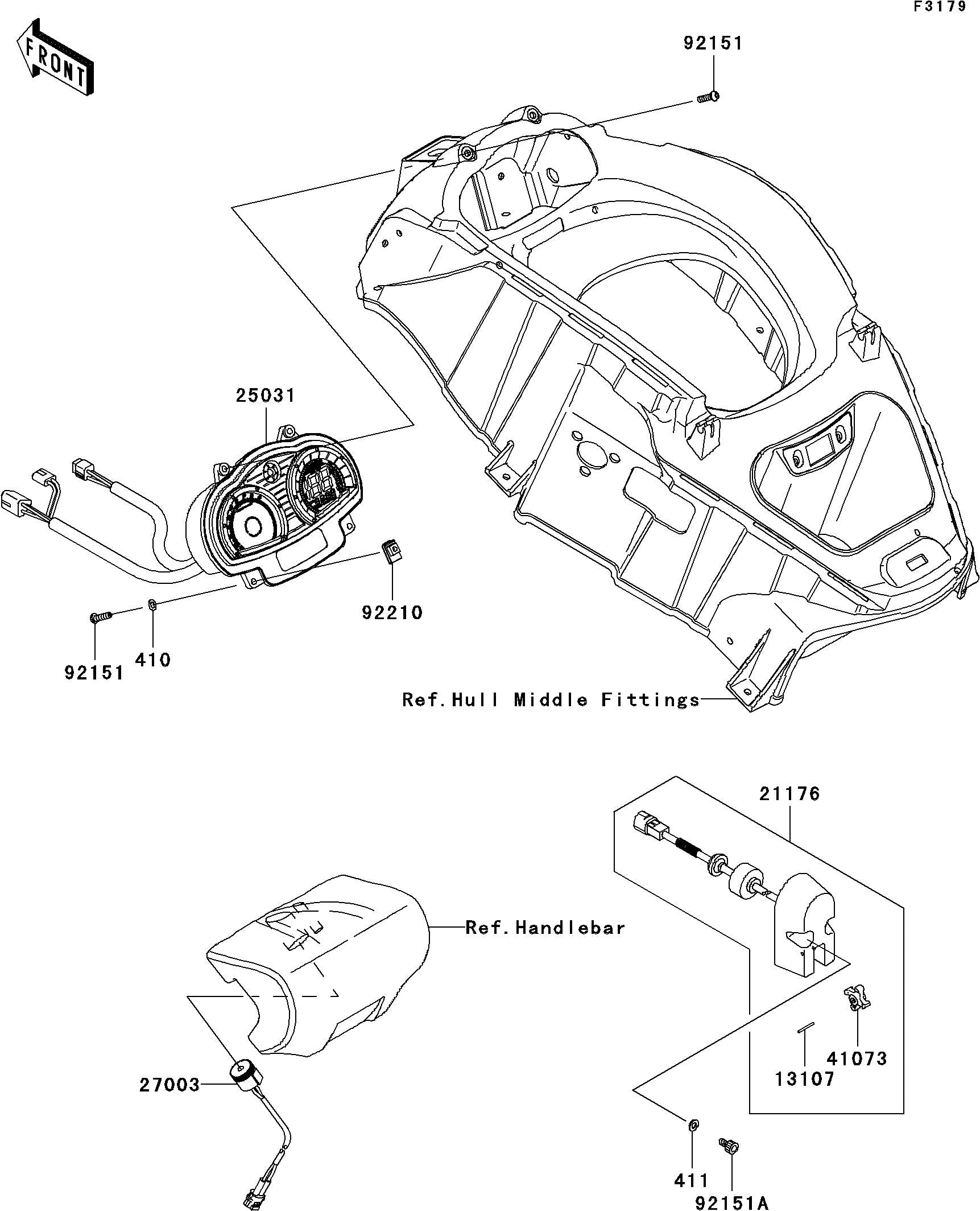 Used 21176-3760-6Z SENSOR,SPEEDOMETER  [X2209-41]