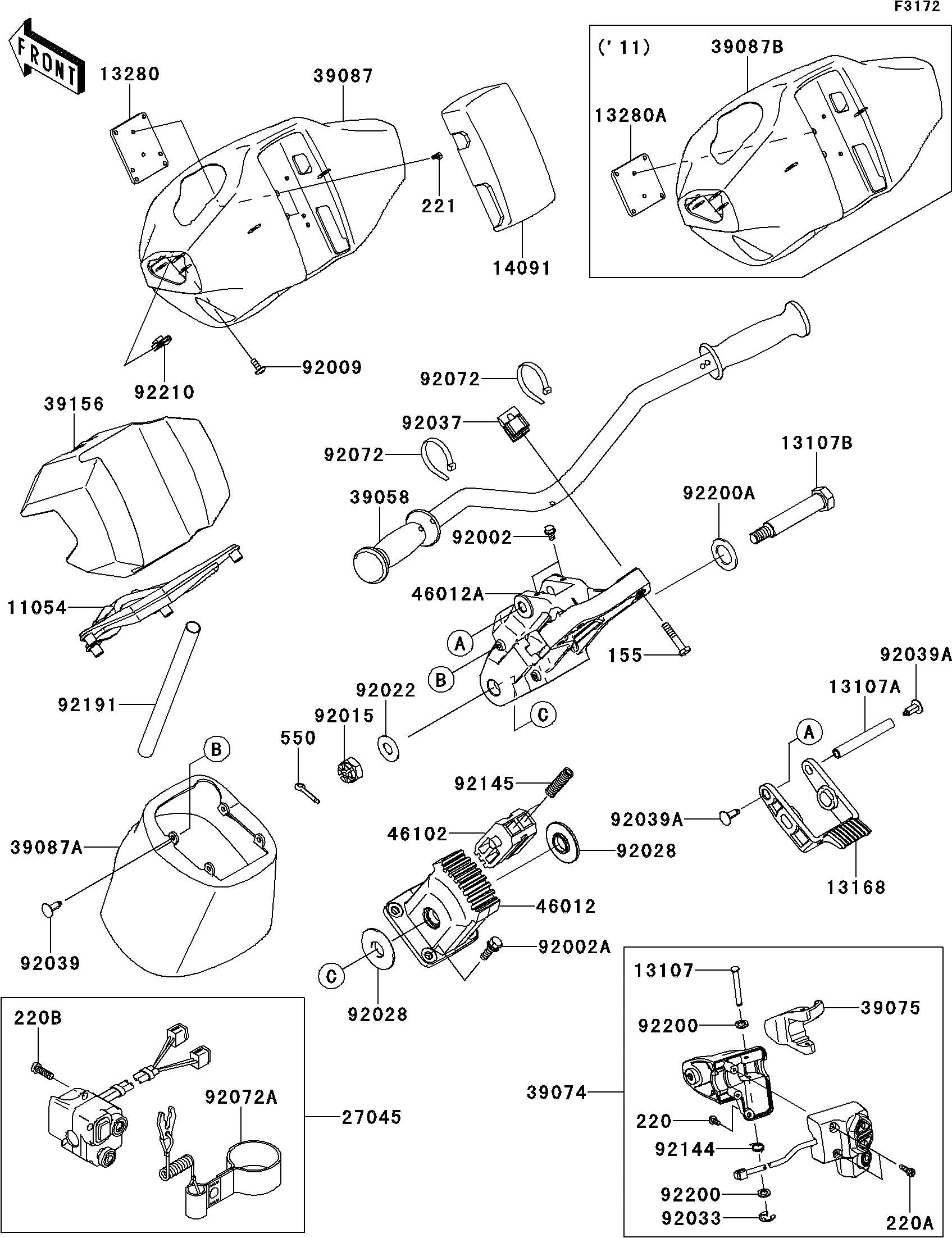Used 39074-3729 LEVER-ASSY-THROTTLE  [K3327-25]