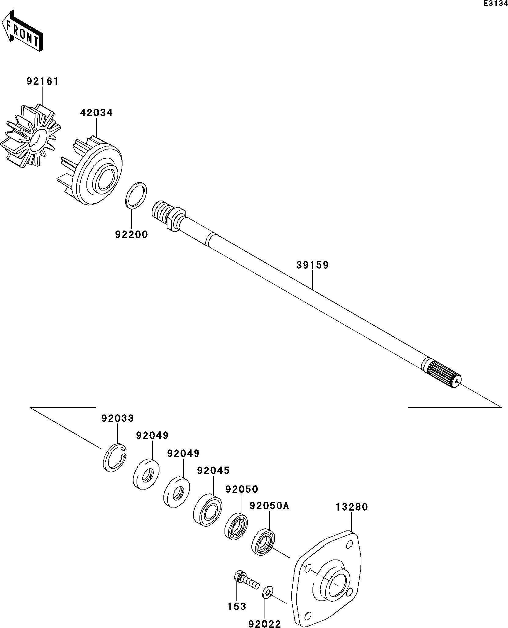 Used 92161-3797 DAMPER,COUPLING  [K3790-06]