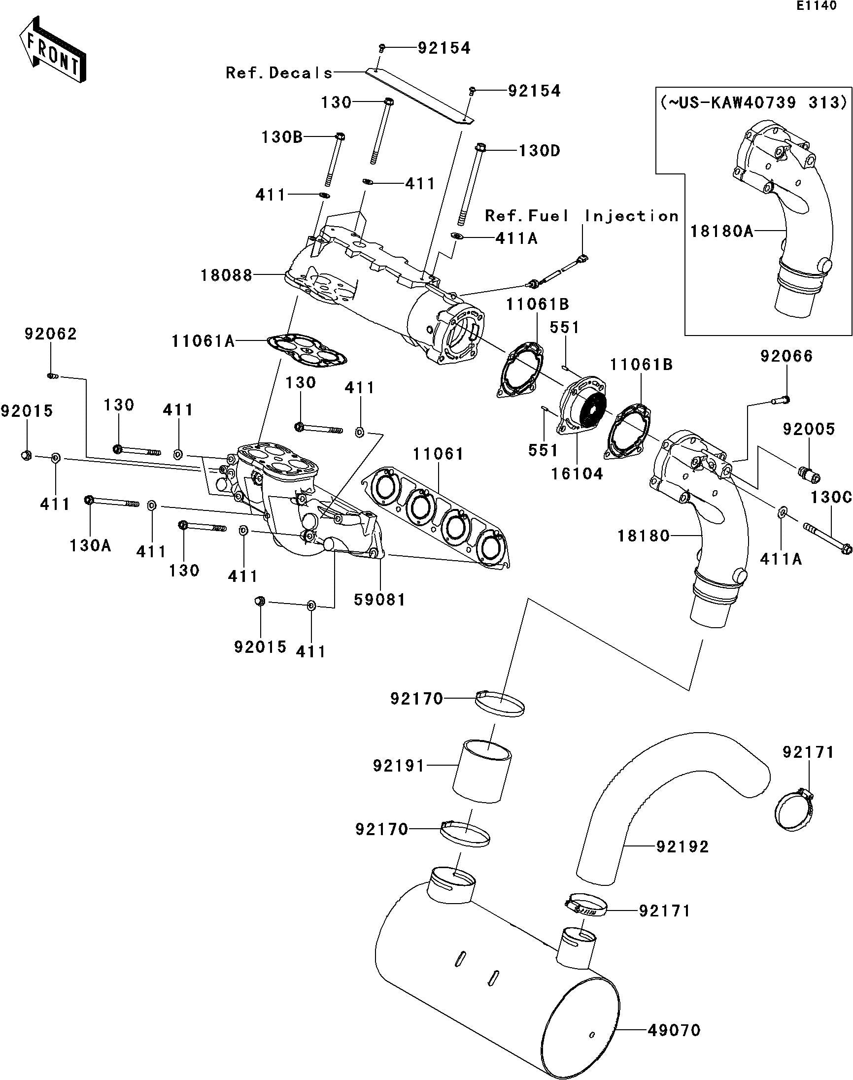 Used 18180-3751 BODY-MUFFLER  [K3790-52]