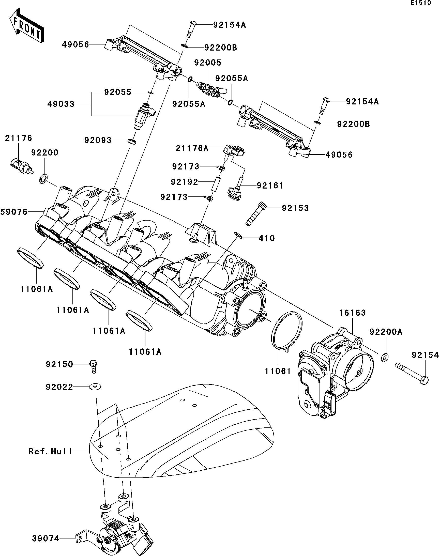 Used 16163-3717 THROTTLE-ASSY [K3911-69]