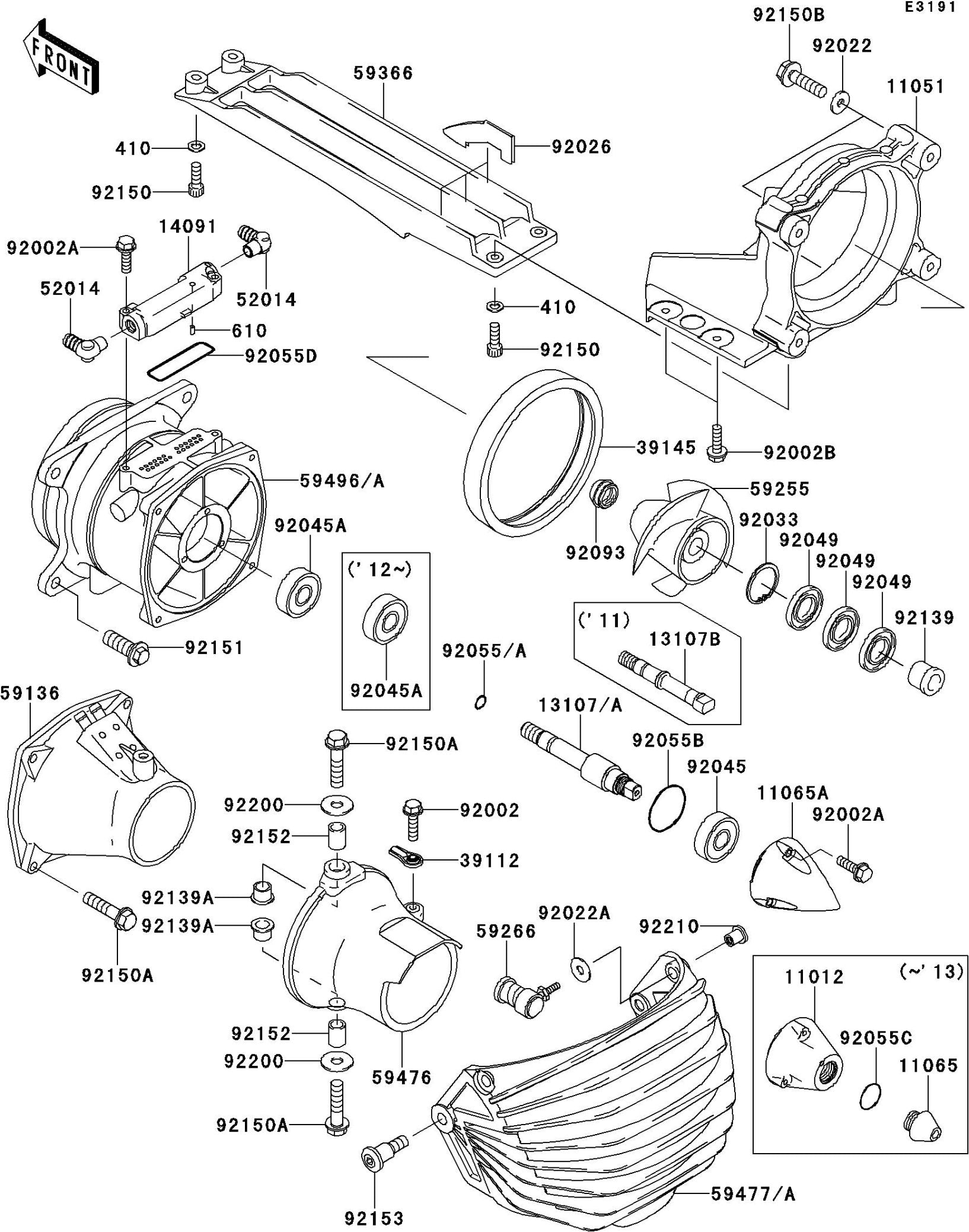 Used 59496-0074 VANE-GUIDE  [K4959-25]