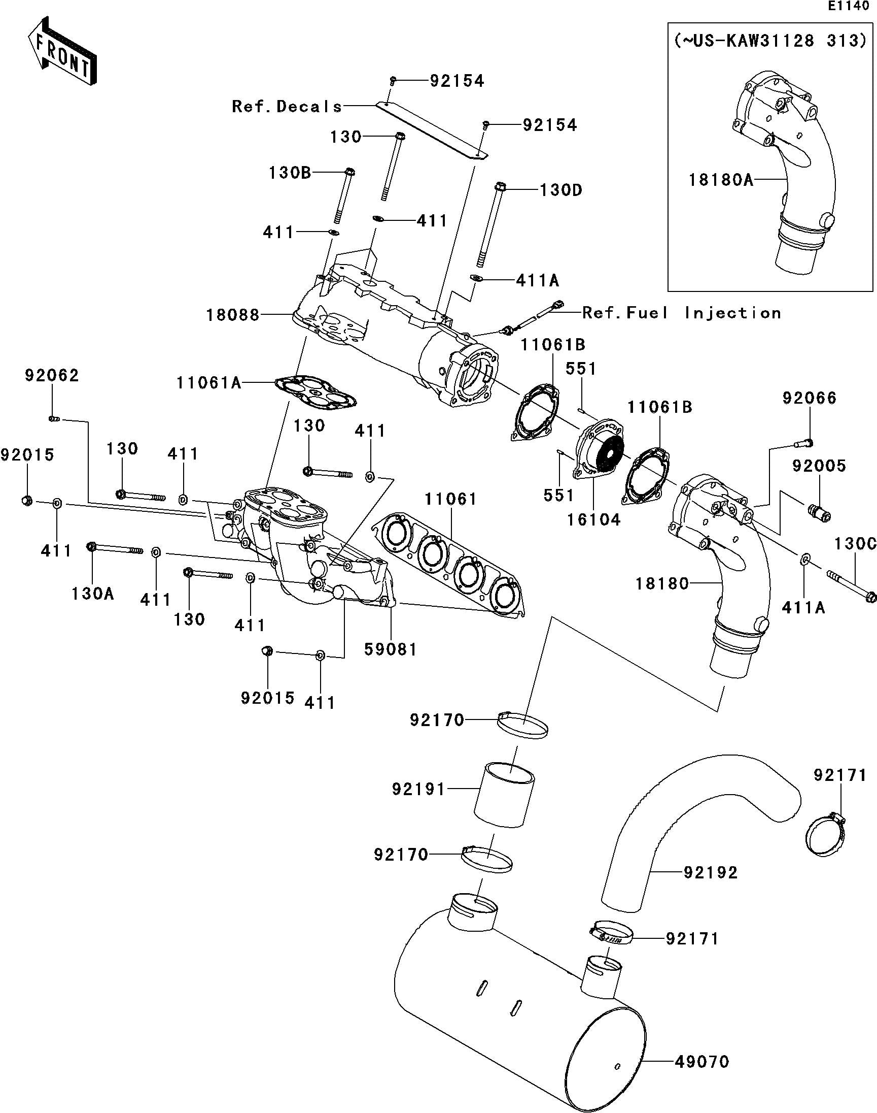 Used 49070-3757 MUFFLER-COMP  [K9803-54]