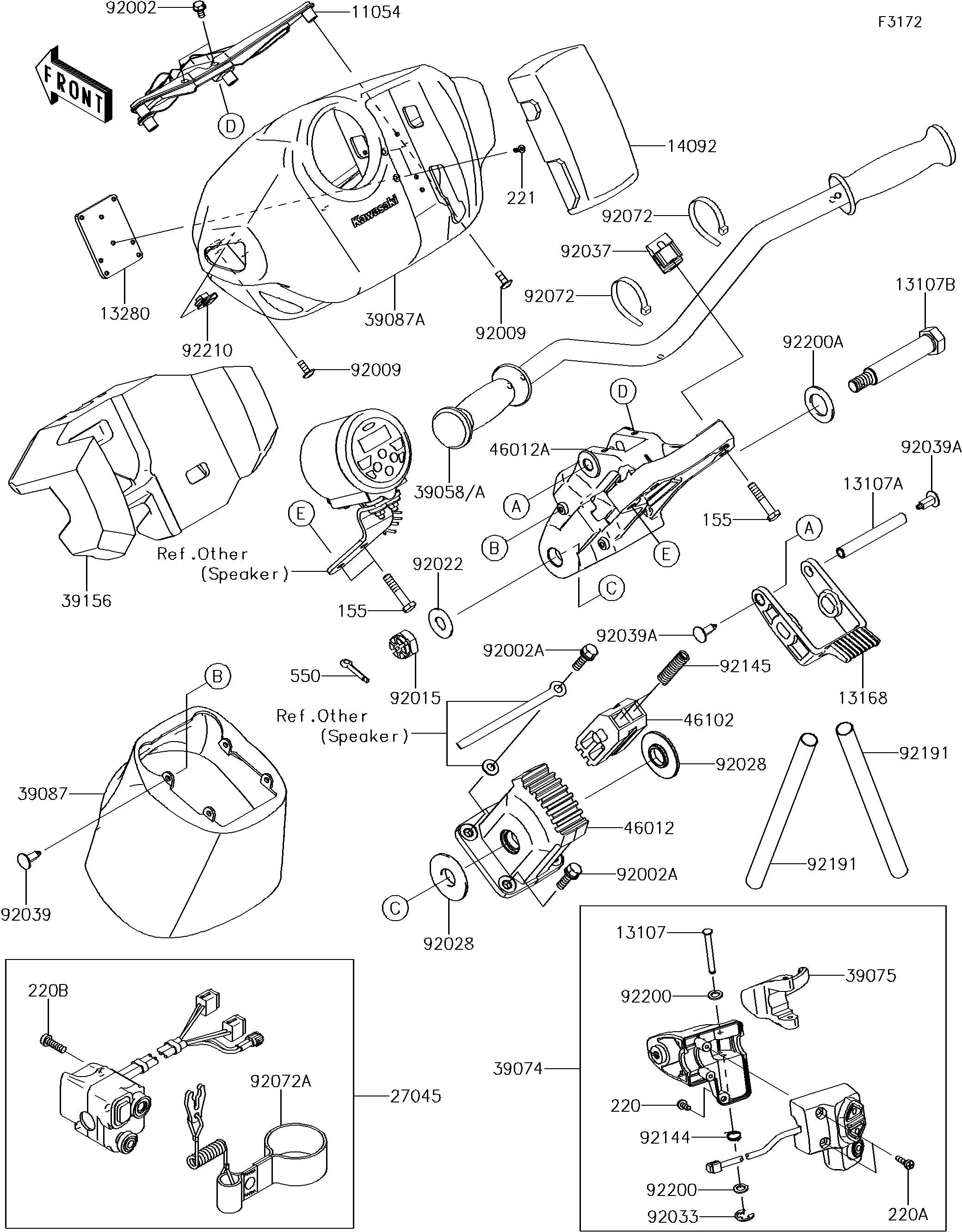 Used 39074-3729 LEVER-ASSY-THROTTLE  [K6838-21]