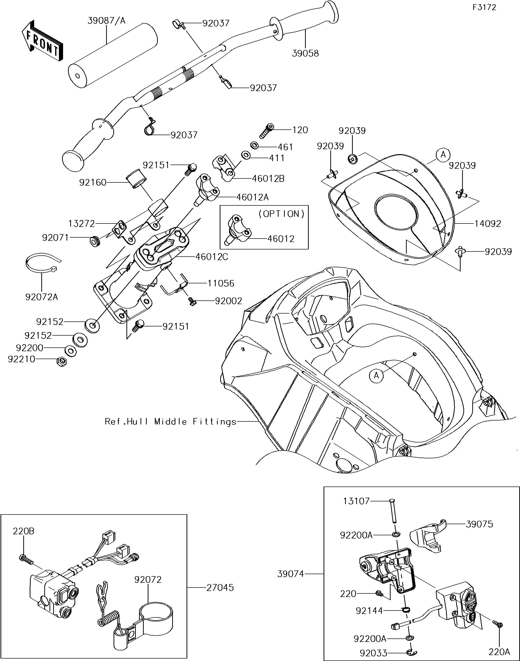 Used 39074-3729 LEVER-ASSY-THROTTLE  [K7874-23]