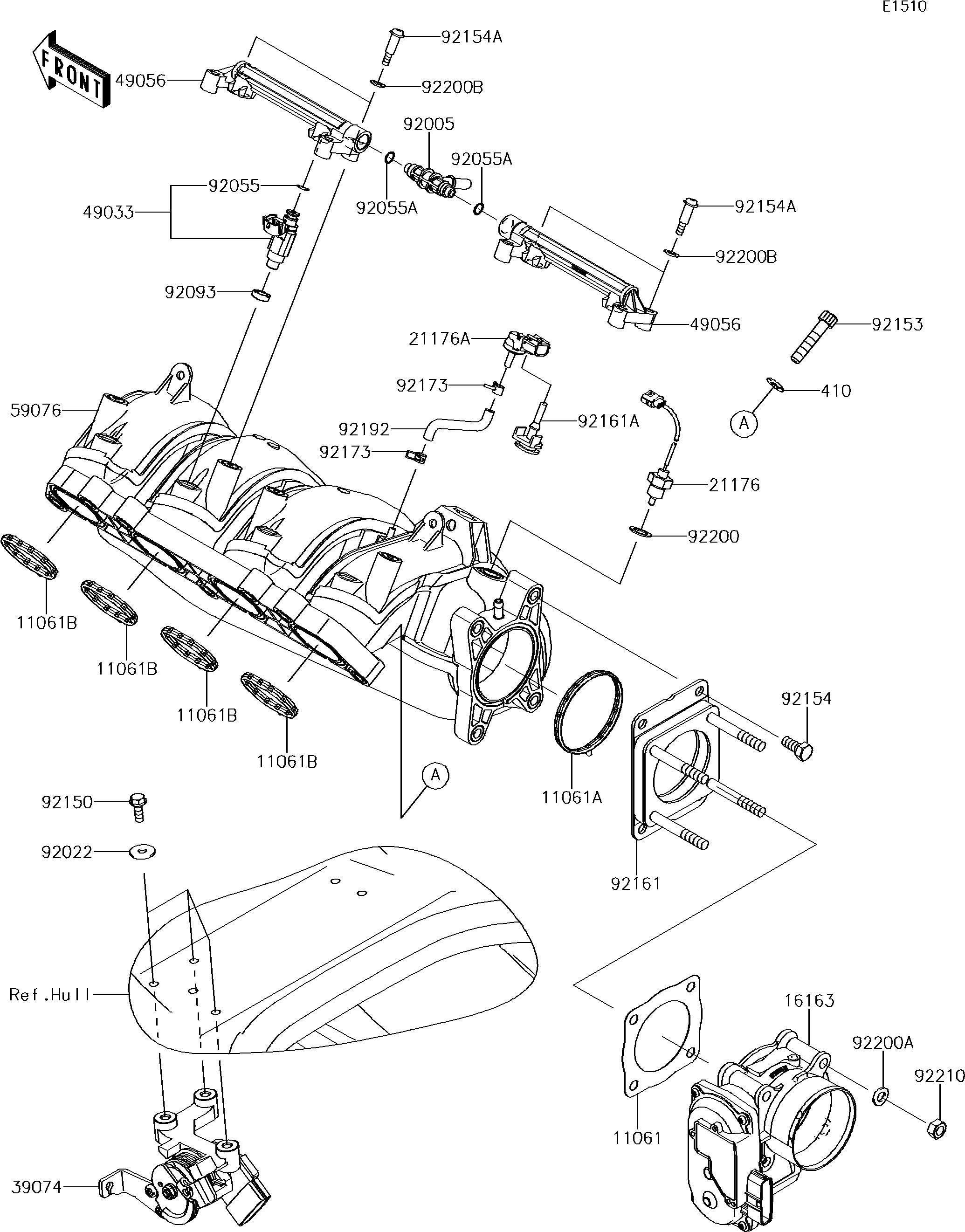 Used 49033-3709 NOZZLE-INJECTION  [K7874-51]