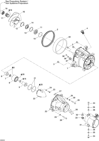 Used 271001469 STEERING NOZZLE, BLACK [S7533-38]