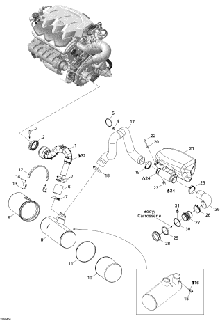 Used 274000959 EXHAUST CLAMP [S7142-21]