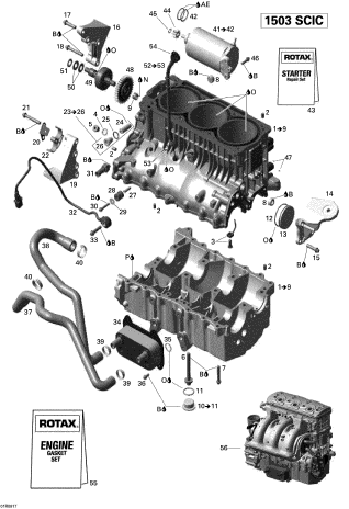 Used 420888995 ELECTRIC STARTER ASS'Y (WITH DEFECT) [X2206-37]