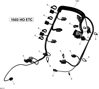 Used 420665206 ENGINE WIRING HARNESS ASS'Y [S4455-64]