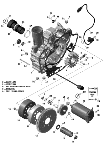 Used 420888995 ELECTRIC STARTER ASS'Y [X2207-60]