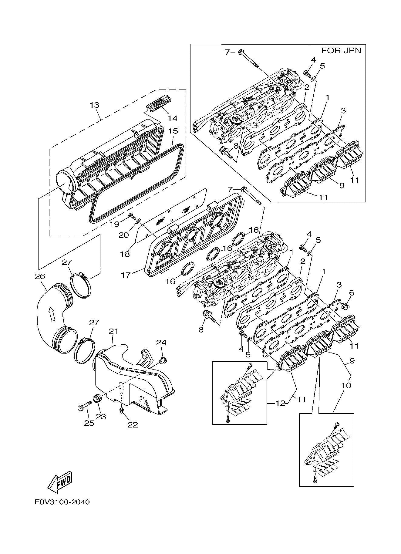 Used 66V-13624-00-94 PLATE, REED VALVE [Y4688-24]