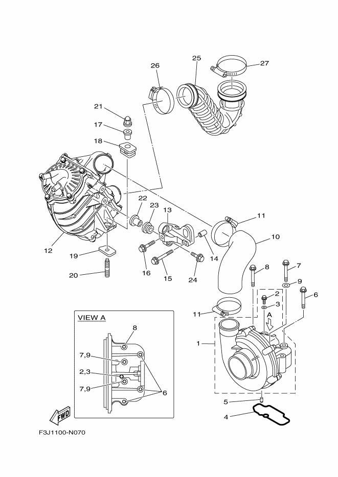 Used 6ET-13670-00-00 AIR COOLER ASSY [X2205-24]